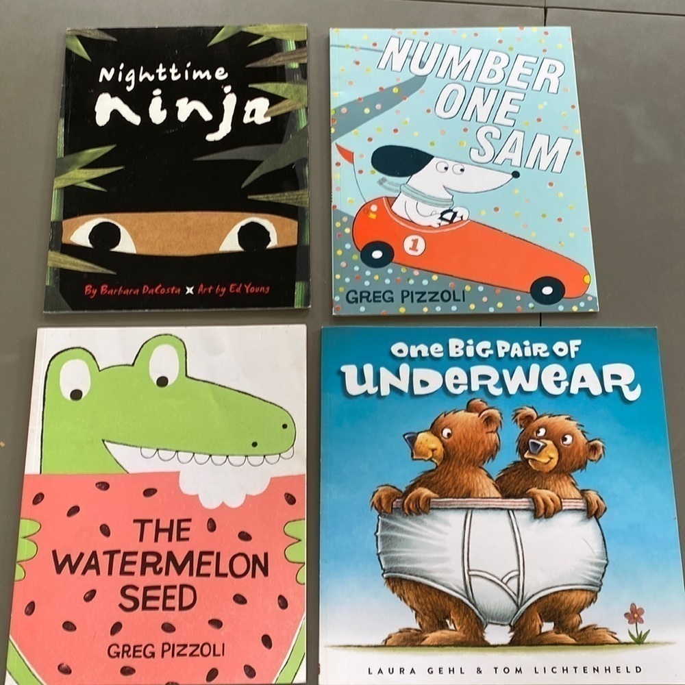 Set of 4. kids books. Picture books.  Paperback